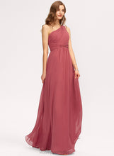 Load image into Gallery viewer, Floor-Length Length Neckline Ruffle Silhouette A-Line One-Shoulder Fabric Embellishment Shayla A-Line/Princess Floor Length Bridesmaid Dresses