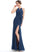 SplitFront Silhouette Neckline A-Line Length Embellishment Halter Fabric Floor-Length Ruffle Virginia A-Line/Princess Bridesmaid Dresses