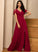 V-neck Length Neckline Fabric Straps A-Line Silhouette Floor-Length Eileen Spaghetti Staps Sleeveless A-Line/Princess Bridesmaid Dresses