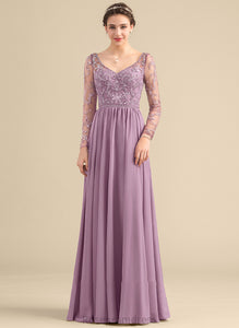 Beading Silhouette V-neck Embellishment A-Line Length Pockets Fabric Neckline Floor-Length Zoey Bridesmaid Dresses