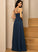 Neckline SplitFront Silhouette Embellishment Floor-Length SquareNeckline Fabric Length A-Line Lori Spaghetti Staps Floor Length Bridesmaid Dresses