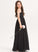 Aliyah Lace One-Shoulder Floor-Length Chiffon Junior Bridesmaid Dresses A-Line