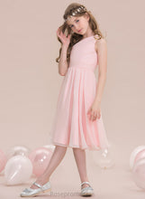 Load image into Gallery viewer, Junior Bridesmaid Dresses Knee-Length Amari With Ruffle One-Shoulder A-Line Chiffon