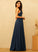 Embellishment Silhouette V-neck Neckline Ruffle A-Line Floor-Length Length Fabric Janey Off The Shoulder A-Line/Princess Bridesmaid Dresses