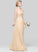 Length Ruffle Silhouette A-Line One-Shoulder Embellishment Floor-Length Neckline Flower(s) Fabric Gill V-Neck Bridesmaid Dresses