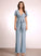 Neckline Straps V-neck Embellishment Floor-Length Fabric Length Ruffle Viola Natural Waist Spaghetti Staps A-Line/Princess Bridesmaid Dresses