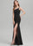 Sheath/Column Prom Dresses One-Shoulder Floor-Length Stretch Crepe Luz