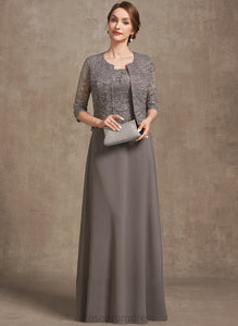 of Neckline Bride Mother Chiffon Mother of the Bride Dresses the Lace Dress Square Floor-Length A-Line Valeria