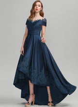 Load image into Gallery viewer, Lace Ball-Gown/Princess Prom Dresses Alexis Sequins With Satin Asymmetrical Scoop