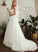 A-Line Lace Tulle Sweetheart Wedding Dresses Dress Wedding Willa Train With Court