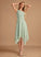 One-Shoulder Silhouette Embellishment Neckline A-Line Asymmetrical Fabric Ruffle Length Brynlee Bridesmaid Dresses