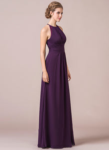 Ruffle Embellishment Fabric Neckline Floor-Length Length Halter Lace A-Line Silhouette Alma Spaghetti Staps Bridesmaid Dresses