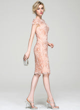 Load image into Gallery viewer, Cocktail Dresses Lace Cocktail Scoop Neck Jakayla Knee-Length Dress Sheath/Column