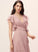 Neckline A-Line Ruffle V-neck Length Silhouette Embellishment Asymmetrical Fabric Emerson Scoop Sleeveless Bridesmaid Dresses