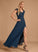 V-neck SplitFront Fabric Length Silhouette A-Line Lace Floor-Length Neckline Embellishment Annie Natural Waist Bridesmaid Dresses
