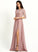 Neckline Silhouette ScoopNeck Embellishment A-Line Fabric SplitFront Floor-Length Length Guadalupe Floor Length Natural Waist Bridesmaid Dresses