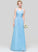 Embellishment Bow(s) Neckline Length V-neck Fabric Ruffle Floor-Length A-Line Silhouette Litzy Bridesmaid Dresses