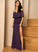 Fabric Length SplitFront Sheath/Column Neckline Silhouette Floor-Length Embellishment Off-the-Shoulder Catherine V-Neck A-Line/Princess Bridesmaid Dresses
