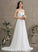 Mildred Chiffon Wedding Dress Wedding Dresses Lace Train A-Line Sweep Sweetheart
