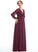 A-Line Floor-Length Neckline Fabric Length Embellishment V-neck SplitFront Silhouette Lillie Floor Length Natural Waist Bridesmaid Dresses