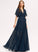 Length V-neck Neckline Embellishment Silhouette A-Line Fabric SplitFront Floor-Length Shelby Bridesmaid Dresses