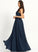 Silhouette Floor-Length Fabric SplitFront V-neck Embellishment A-Line Neckline Length Yvonne High Low A-Line/Princess Bridesmaid Dresses