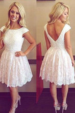 Load image into Gallery viewer, white homecoming dress short best homecoming dress affordable dresses for homecoming 15413