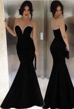 Load image into Gallery viewer, Pd262 Strapless Prom Dress Mermaid Prom Dress Sexy Prom Dress Satin Prom Dresses uk