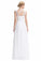Lace Chiffon Round Neck A Line Wedding Bridesmaid Long Evening Festive Party Dress