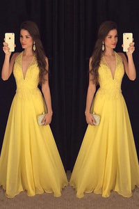 2024 Prom Dresses A Line Halter Chiffon With Applique And Beads