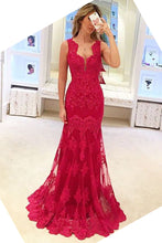 Load image into Gallery viewer, 2024 Popular Straps Prom Dresses Tulle With Applique Sweep Train