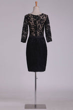 Load image into Gallery viewer, 2024 Mid-Length Sleeves Bateau With Sash Mother Of The Bride Dresses Sheath Lace
