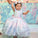 Princess Ball Gown Round Neck Pink Beads Flower Girl Dresses with Appliques SRS15587