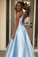 Open Back Floor Length Prom Dress With Pearls A Line Sleeveless Formal SRSP74AHYZK