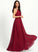 ScoopNeck Floor-Length A-Line Embellishment Silhouette Ruffle Fabric Neckline Length Daniella Natural Waist Straps Bridesmaid Dresses