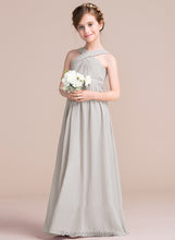 Load image into Gallery viewer, - Dress Sleeveless With Chiffon Bow(s) Virginia Floor-length Flower Girl Dresses Flower Girl V-neck A-Line