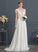 Dress Beading With Pauline Wedding Sequins Sweep Lace Chiffon V-neck Train A-Line Wedding Dresses