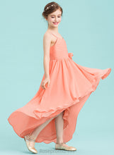 Load image into Gallery viewer, Flower(s) Asymmetrical With Chiffon Ruffle Junior Bridesmaid Dresses Sweetheart A-Line Winnie