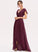 Neckline V-neck Embellishment CascadingRuffles Silhouette Fabric Length Lace A-Line Asymmetrical Nina Natural Waist Bridesmaid Dresses