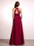 Neckline Silhouette Floor-Length Length A-Line Straps V-neck Fabric Rita Bridesmaid Dresses