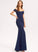 Silhouette Off-the-Shoulder Floor-Length Trumpet/Mermaid Embellishment Neckline SplitFront Fabric Length Yesenia Sleeveless Natural Waist Bridesmaid Dresses