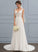 Wedding Wedding Dresses Chiffon Train A-Line Dress Lauren Court V-neck