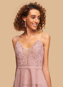 V-neck Chiffon Homecoming Dresses Homecoming Short/Mini A-Line Kristin Dress Lace With