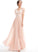 A-Line Embellishment Fabric Silhouette V-neck Floor-Length Ruffle Length Neckline Tessa A-Line/Princess Floor Length Bridesmaid Dresses