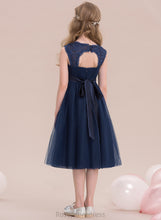 Load image into Gallery viewer, With Tulle Ruffle Sweetheart Empire Knee-Length Lauryn Junior Bridesmaid Dresses