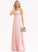 Straps Floor-Length A-Line Length Fabric Sweetheart Neckline Lace Silhouette Grace Natural Waist V-Neck Bridesmaid Dresses