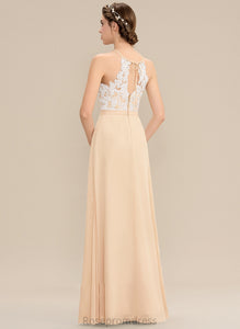 ScoopNeck Length Embellishment Silhouette Floor-Length A-Line Fabric Neckline Bow(s) Taryn Bridesmaid Dresses