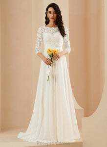 A-Line Lace Abbigail Dress Wedding Wedding Dresses With Train Sweep