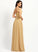 V-neck A-Line Length Neckline Silhouette Floor-Length Straps Fabric Kayley Bridesmaid Dresses