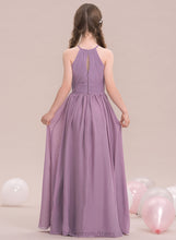 Load image into Gallery viewer, Aliya A-LineScoopNeckFloor-LengthChiffonJuniorBridesmaidDressWithRuffle#119580 Junior Bridesmaid Dresses